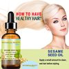 SESAME SEED OIL 100% Pure Natural Virgin Unrefined Undiluted Cold Pressed Carrier Oil for Face, Skin, Body, Hair, Massage, Nails. 2 Fl. oz - 60 ml by Botanical Beauty