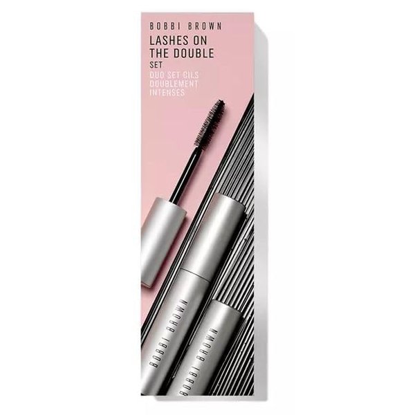 Bobbi Brown Lashes on the Double Set - 2 Full-Size Smokey Eye Mascaras (.2 oz / 6 ml each)