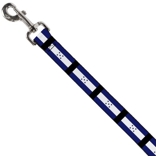 Dog Leash Honduras Flags 4 Feet Long 1.5 Inch Wide