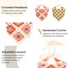 ZURLEFY Bandana Headband for Women, Floral Hair Scarf Bandanas for Women Headbands Mesh Hair Scarves Lightweight Head Scarf Hair Accessories (59H-06)