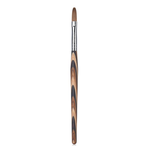 Rolabling Kolinsky Sable Acrylic Brushes Nail Art Brush Red Wooden Pen Nail Brush for Nail Art Manicure Tool for Acrylic Powder Application Nail Extension 3D Nail Carving (8#)