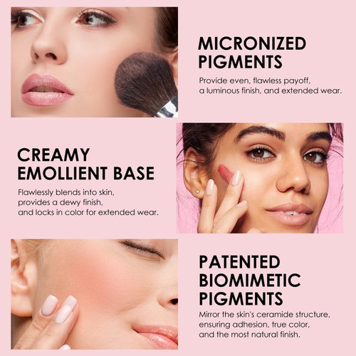 Professional Blush Makeup Palette, 8 Colors Blush and highlighter Palette Matte Powder Bright Shimmer Mineral Contour Blush Palette Makeup Blush Pallet