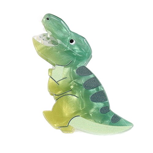 Dinosaur Hair Clips - Perfect for any hair type and style - Medium size and fun dinosaur design for everyday use and gift giving (Tyrannosaurus Rex Hairpin)