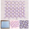 8pcs/Set Drawing Sashiko Stencils & Quilting Templates Set - 4.72inch Reusable PET Traditonal Patterns for Embroidery, Home Decor, Fabric Crafts
