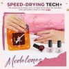 modelones Nail Polish Set 12 Colors Burgundy Red Fall Nail Polish Set Champagne Gold Glitter Nail Polish Dark Red Purple Shimmer Fall Winter Brown Nail Gifts for Women Girl DIY Salon Home Manicure