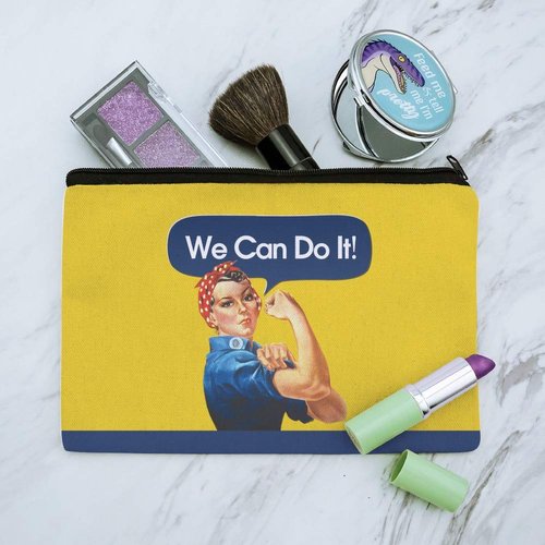 GRAPHICS & MORE Rosie The Riveter Poster World War II Makeup Cosmetic Bag Organizer Pouch