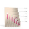 Smile Art Design Lovely Pink Monster Cream Background METAL PRINT Kids Room Decor Metal Wall Art Baby Room Decor Kids Room Decor Nursery Decor Made in the USA- 12x8