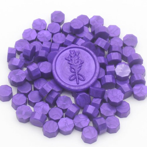 Purple Wax Seal Beads 720pcs, Andotopee Premium Sealing Wax Beads for Wax Seal Stamp, Affordable Wax Seal Pellets 0.55lb Refill Pack for Wax Seal Kit, Wedding Invitation, Envelope Seal, Crafts
