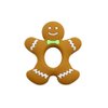Baby Teething Toys, Silicone Teether for Babies, Soothing Teething Pain Relief, Baby Teethers Chew Toys Christmas Toys Toddlers Gift (Gingerbread Man)