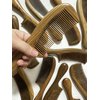 Yuutbiu Teasing Comb for Fine Hair, Anti Static Wooden Hair Comb, Durable Fine Tooth Comb with Handle (Green Sandalwood)