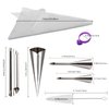 43pcs Cannoli Tubes set Stainless Steel Cream Horn Mold,Cannoli Forms Tubes Kits for Danish Pastry Lady Lock Form,Cream Roll,Croissant (43)