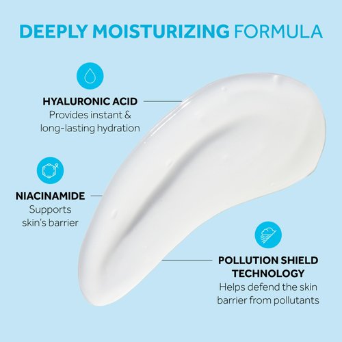 No7 HydraLuminous+ Hydrating Day Gel Moisturizer - Hyaluronic Acid and Vitamin B3 Niacinamide Face Moisturizer to Hydrate, Protect & Refresh Skin - Supports Skin Barrier Repair (1.69 Fl Oz)