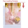 40 Pack 80 Pockets 5x7” Photocard Sleeves for A5 3 Mini Ring Binder, Ultra-Clear Photo Sleeves, Double-Sided 1 Pocket Photo Pages, Top Loading Photo Sheet Protector for Photos, Postcards, Seed Packets