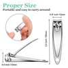 AVERZELLA 30 Pack Fingernail Clipper Toenail Clippers，Stainless Steel Nail Clippers Bulk，Portable Nail Cutter Manicure Kit Toe Nail Clippers for Women Man Adult Homeless Care
