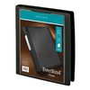 Office Depot® Brand EverBind View Binder with One-Touch EasyOpen Locking D-Ring, 1" Rings, Black Smoke