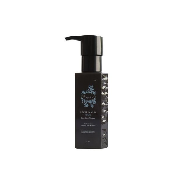 Saphira Hydrating Leave-In Conditioner Mineral Mud, Styling and Healing Leave-In Conditioner for Dry Damaged Hair, Strengthening, No Rinse Hair Repair Therapy, Sulfate-Free, Paraben-Free, 3 Ounce