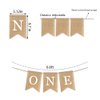 ONE Burlap Banner for Nursery Decor First Birthday Party Rustic Theme Decoration for boy or Girl，1st Birthday Party Supplies High Chair Banner Birthday Banner for Boy Girl Party