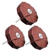 LINE10 Tools 4-inch Sanding Mop Kit, Moulding Flap Sander Wheel for Drill Press 80, 120, 240 Grit, Pack of 3