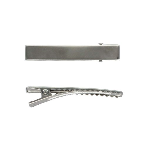 HairBow Center 2.35 Inch Hair Clips Flat Alligator Clips with Teeth - Professional Grade - Strong Hold - 144 Pack