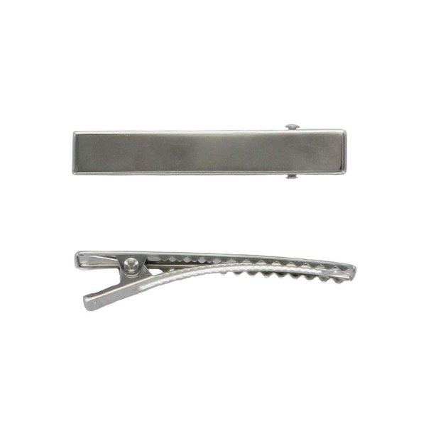 HairBow Center 2.35 Inch Hair Clips Flat Alligator Clips with Teeth - Professional Grade - Strong Hold - 144 Pack
