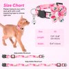 Cat Bowtie Collar Floral Rose Flower Cat Collar with Bells Breakaway Kitten Collar Halloween Cat Collar Puppy Collar Pink Cat Collars for Girl Cats