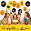 45 Pieces Construction Balloons, 12 Inch Construction Birthday Party Decorations for Children Shower Dump Truck Birthday Party (yellow)