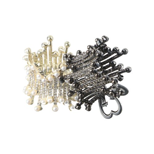 Leadigol Pearl Hair Clip Alloy Fresh Solid Color Korean Style Accessories Sweet Shark Clip