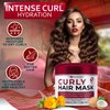Curly Hair Mask - Deep Conditioning, Curl Enhancing Split End Repair for Women and Men - Strengthening Treatment Cream and Moisturizer Products for Dry, Damaged, Frizzy Hair - Anti Breakage Solution