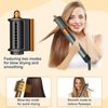 AFDD Anti-Flying Smoothing Nozzle and Round Volumizing Brush for Dyson Airwrap Styler HS01/HS05 Hair Smoothing Dryer Hair Volumizer Attachment (Gold)