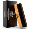 Smooth Viking Beard Brush Gift Set for Men - Natural Boar Bristle Hair Brush - Facial Hair Styling, Grooming & Shaping Tools