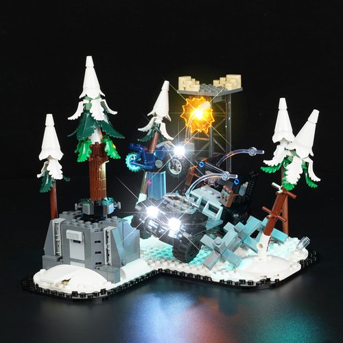 Rorliny LED Lighting Kit Compatible with Lego The Avengers Assemble: Age of Ultron 76291, Creative Light Compatible with Lego 76291 Set (Lights Only, No Lego Models)