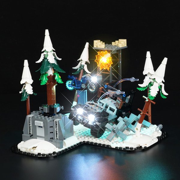 Rorliny LED Lighting Kit Compatible with Lego The Avengers Assemble: Age of Ultron 76291, Creative Light Compatible with Lego 76291 Set (Lights Only, No Lego Models)