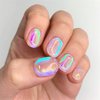 Dornail Aurora Nail Foil Stickers Broken Glass Paper Nail Decals Nail Wraps for Nail Art Decorations Supplies