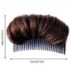 Dark Brown Hair Bun Invisible False Hair Clip, Hair Base Bump Fluffy Hair Pad Styling Fluffy Princess Styling Increased Hair Pad Hair Bun and Crown Shapers Hair Accessories Hair Care