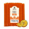 The Honey Jar Orange Flavored Honey Sticks - Pure Honey Straws For Tea, Coffee, or a Healthy Treat - One Teaspoon of Flavored Honey Per Stick - Made In The USA with Real Honey - (100 Count)