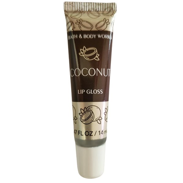 Bath & Body Works Coconut Lip Gloss .47 Fluid Ounces Full Size
