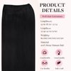 MAXITA Sew in Human Hair Extensions Jet Black Weft Hair Extensions Real Human Hair 100g 16 Inch Silky Stright Double Weft Black Hair Weft Extensions Sew in Real Hair Extensions