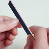 LNAUJS 5 Pack Nail File and Thin Buffer Block, Reusable Black Rectangle Shape Double Sided Manicure Tools with 100/180 Grit, Thin Sanding Buffing Grinding Plisher File