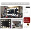 Waneway Vanity Lights for Mirror, DIY Hollywood Lighted Makeup Vanity Mirror Dimmable Lights, Stick on LED Mirror Light Kit for Vanity Set, Plug in Makeup Light for Bathroom Wall Mirror, 14-Bulb