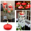 6 PCS Floating Candles, Red Unscented Dripless Wax Burning Candles 1.77 Inch Diameter Floating Candles Discs for Cylinder Vases, Weddings, Pool Party, Wedding, Holiday, Home Decor (Red)