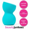 Beauty Junkees Makeup Sponge Blender - Blue Sculptor Foundation Makeup Blender Sponge, Liquid Cream Powder Blending Sponges, Make Up Applicator, Cosmetic Blenders, Wet Dry Beauty Sponge, Latex Free