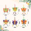 Fennoral 12 Pack Butterfly Craft for Kids Make Your Own Butterfly Foam Stickers with Beads DIY Arts and Crafts for Kids Boys Girls Party Favor Summer Fall Decoration Birthday Gifts