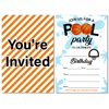 Basketball Pool Party Invitations with Envelopes Set of 20 Summer Sport Basketball Pool Theme Birthday Party Invites Fill in Blank
