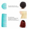 NuAngela Wide Tooth Hair Comb No Static, Detangling Styling Comb For Thick Long Curly Hair Wet Dry Hair, No Handle Round Teeth, Reduce Hair Loss&Breakages, Shower Shampoo Detangler Comb For Women Men