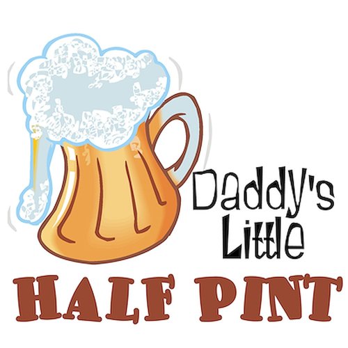 CafePress Daddy's Little Half Pint Kids Infant Bodysuit Infant Bodysuit Baby Romper