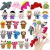 24 PCS Finger Puppets Set Mini Stuffed Animals Finger Puppet