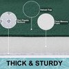 Smiry Memory Foam Toilet Rugs U-Shaped 20x20, Extra Soft Absorbent Non-Slip Contour Bathroom Rugs, Machine Washable Bath Mats for Toilet, Green