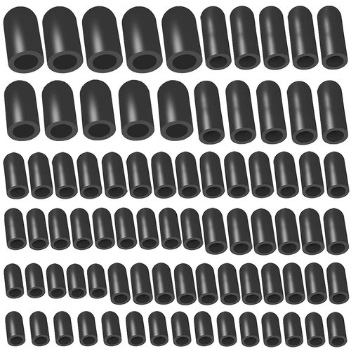 Vacuum Hose Caps, 80 PCS Vacuum Cap Assortment, Automotive Carb Line for Carburetor Vacuum Plugs, Intake Manifold Vacuum Fitting 6 Sizes