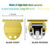 Replacement T-Blade Compatible with oster Finisher Trimmer Model 59 and T-Finisher Trimmer Blades Wide, golden