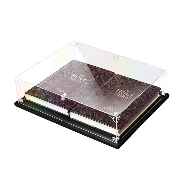 Clear Acrylic Display Case Self Assemble Display Case for Collectibles Acrylic Display Box Alternative Glass Case for Action Figures Doll Toys (12.6x9.8x3.1inch, 32x25x8cm)